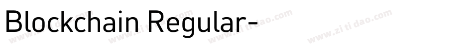 Blockchain Regular字体转换